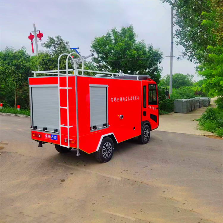 Fire truck, new energy electric four-wheel sprinkler, community factory emergency fire extinguishing and rescue vehicle, multi-functional sprinkler