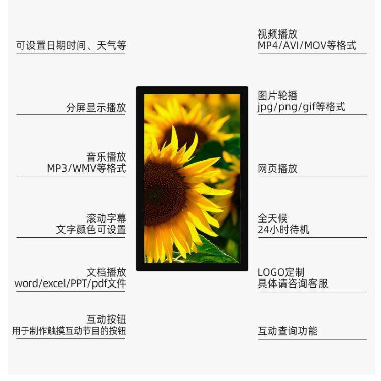 Xinchuangxin Folding Advertising Screen Electronic Waterboard LCD Billboard Vertical Advertising Machine 32/43/49/55 inch