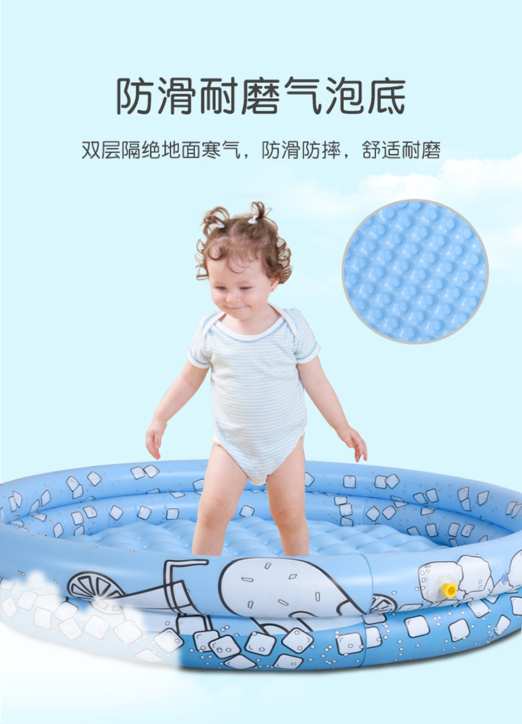 New product water spray mat summer children's lawn game PVC pool inflatable water spray baby toy outdoor Ball pit