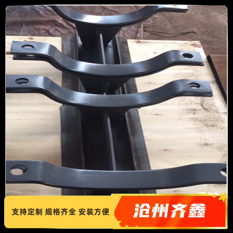 Pipeline fixing bracket, double bolt hoop, chemical pipeline support and hanger, pipe gallery finished support and hanger customization