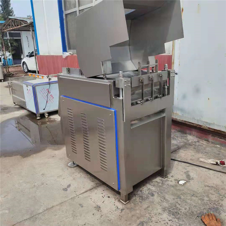 Fully automatic cutting machine, meat cutting machine, multifunctional chopping machine for chicken, duck, and fish, commercial pork frozen meat cutting machine