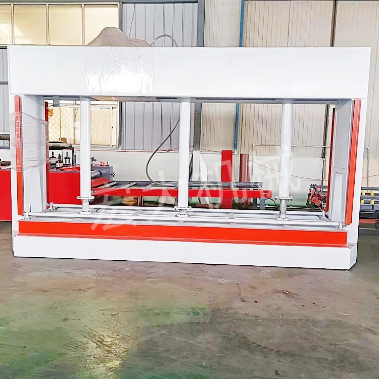 Antibacterial and anti-corrosion door panels, wall panels, and cold press machines with a capacity of 50 tons, 2.5 meters, and 3 meters. Conventional woodworking presses can be extended and widened