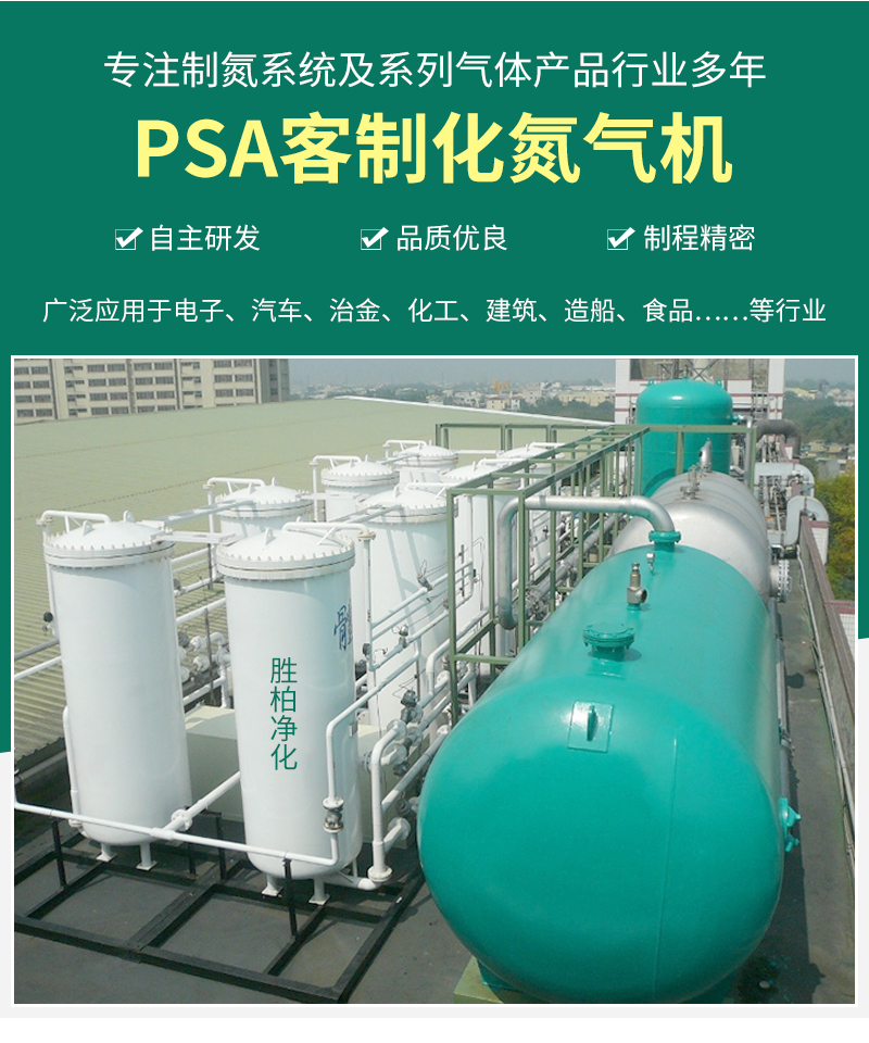 Shengbai Purification Supply PSA Customized Nitrogen Generator Air Separation and Purification Equipment