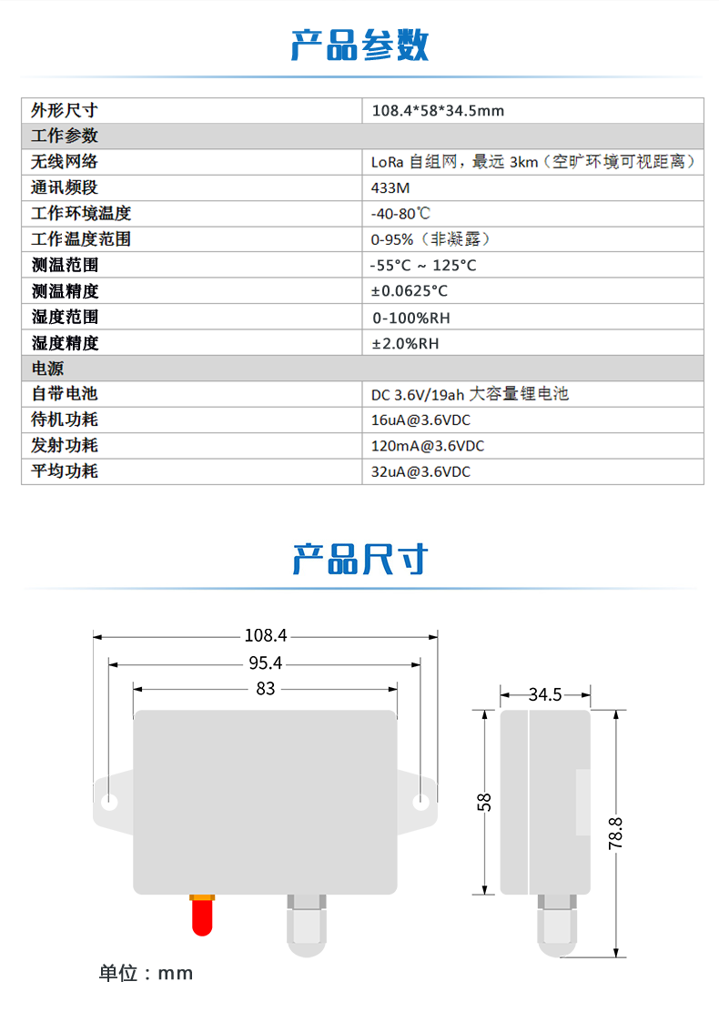 LORA remote greenhouse temperature and humidity sensor, multi-channel wireless temperature measurement and high-precision mobile computer app