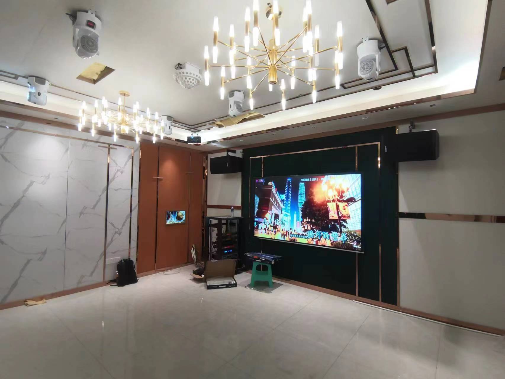 Projection integration immersive experience case Dance studio ktv song room restaurant audio, video, lighting juntai technology