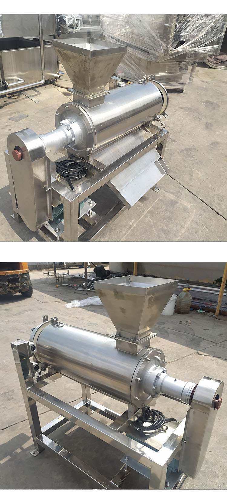 Red dates, peaches, sea buckthorn, seedless and pulp machine, fully automatic mango peeling and pulp grinding machine, tomato and spinach juicer