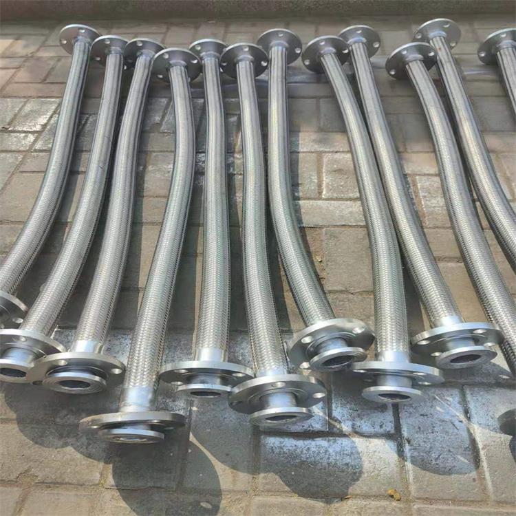 Stainless steel metal hose with high temperature resistance and flexible metal braid connection can be customized