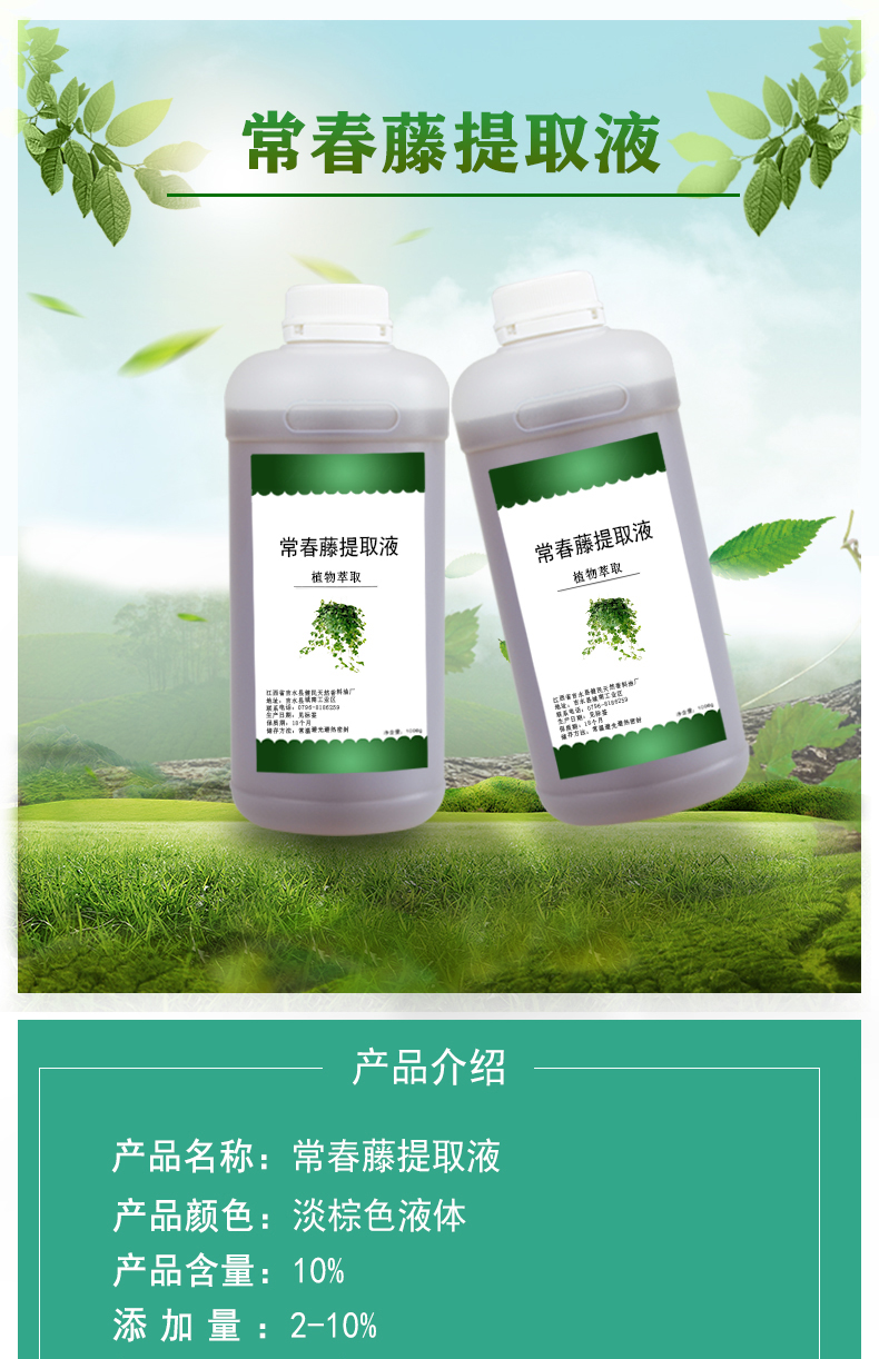 Ivy Extract Plant Extract Skin Care Cosmetics Raw Materials