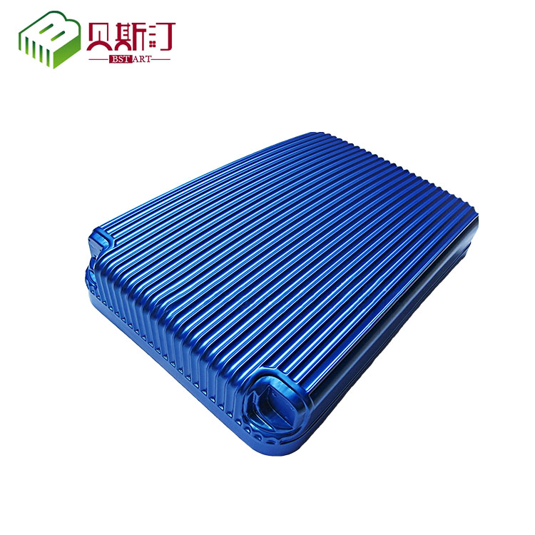 Vacuum forming of travel box shell, ABS coated with PC film, thick sheet, suction molding, pull rod, travel box, suction molding processing