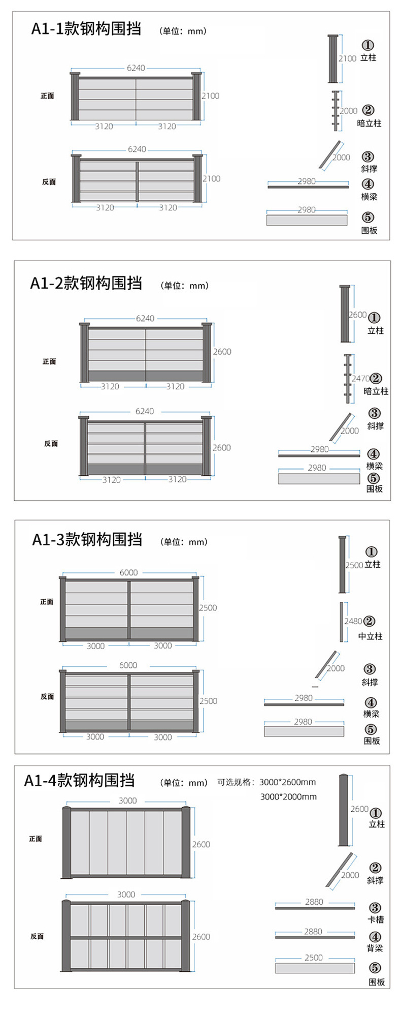 Hengding movable prefabricated enclosure for municipal engineering road isolation is sturdy and durable, and can be customized