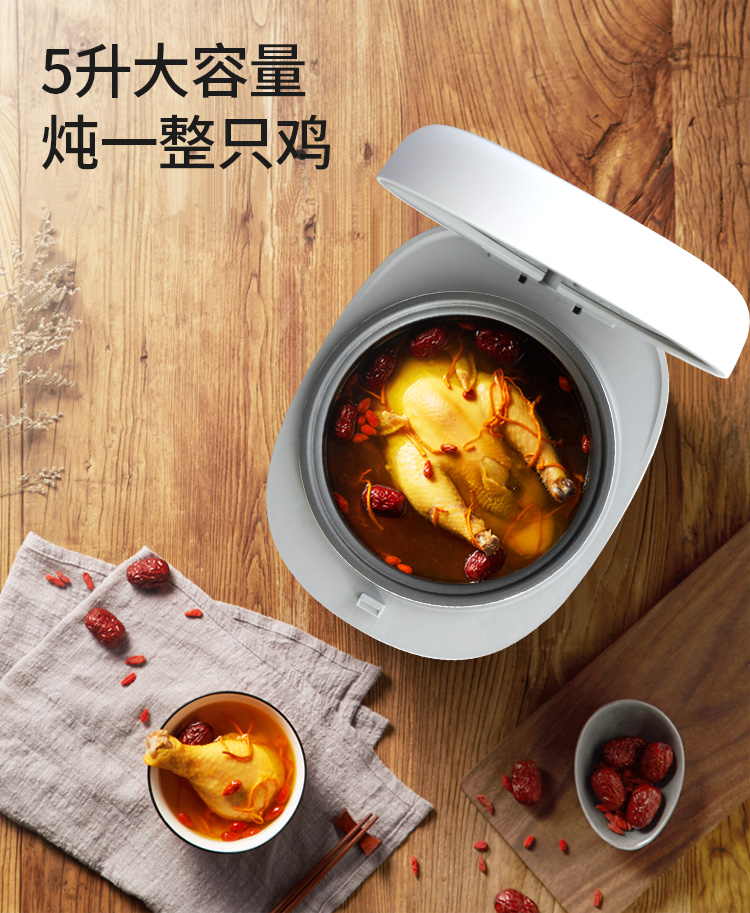 Intelligent Rice Cooker Non stick Pot Inner Tank 5L Capacity Intelligent Reservation Lian Lianchuang DF-BL018M Practical Gift