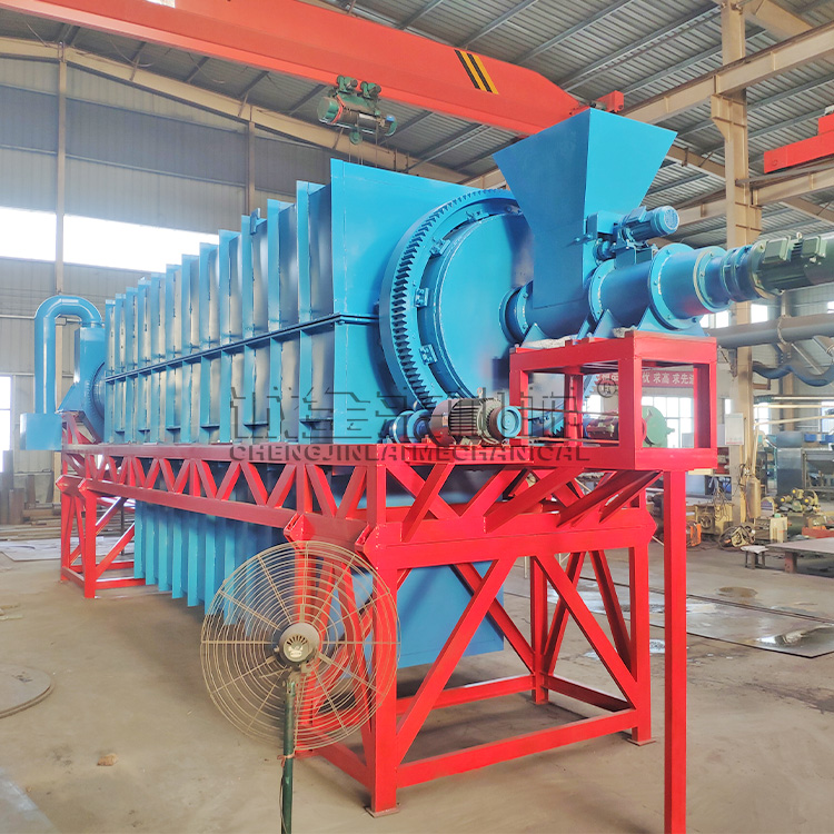 Customized pig manure and cow manure carbonization furnace, continuous carbonization equipment for rice bran, fully automated production line