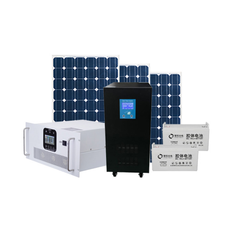 Solar power generation system household 220v3000W complete set of photovoltaic power generation panel energy storage reverse control integrated machine