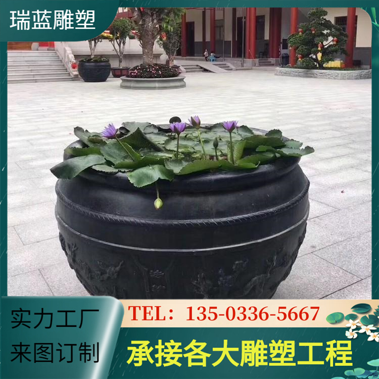 Manufacturer of the Palace Museum's large copper cylinder, copper water cylinder door, sea cast copper large cylinder, landscape sculpture, tiger head cylinder