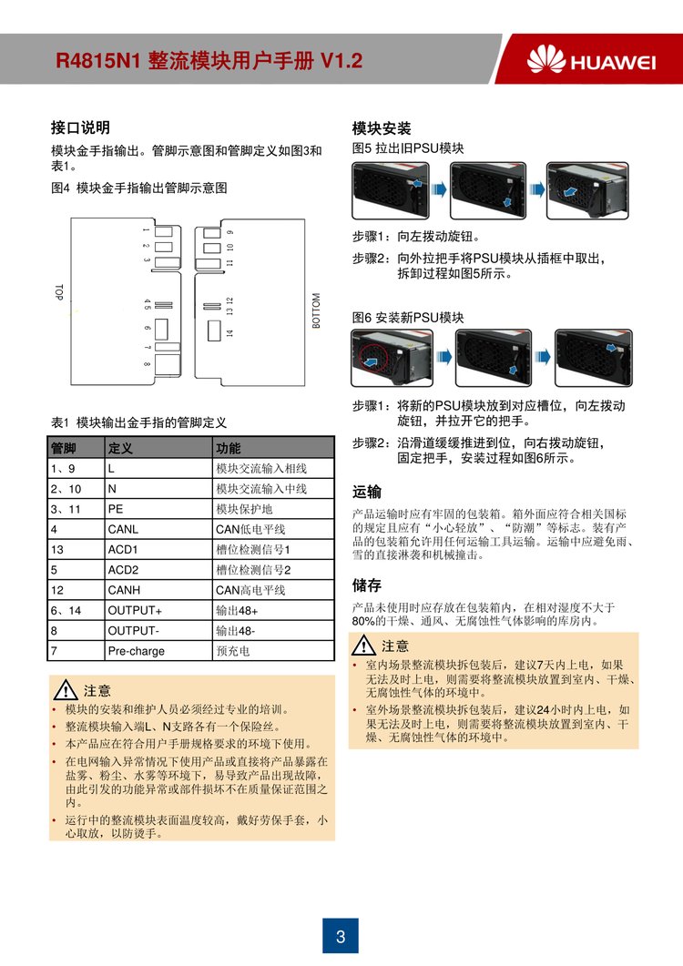 Huawei R4815N1 communication power supply high-efficiency rectification module 1000W high-power 48V15A high-efficiency module in stock