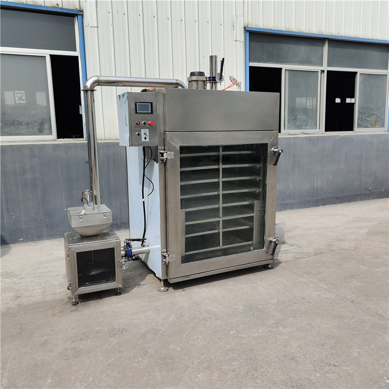 Manufacturer's direct electric heating soybean products fumigation furnace, stainless steel pig's hoof candy fumigation machine, fully automatic seafood drying machine