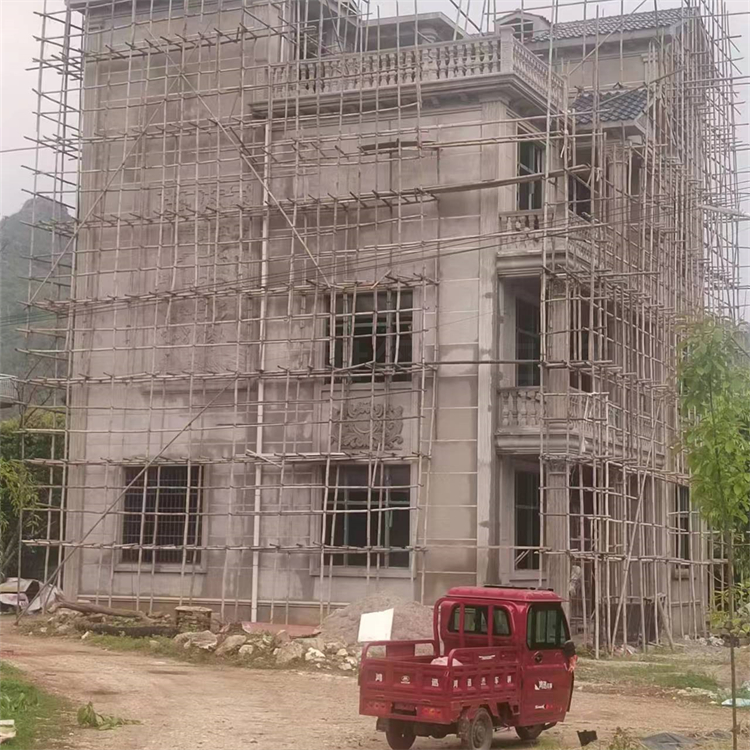 External wall eps foam line installation matched with stone like paint construction contractor material Hengyi Building Materials