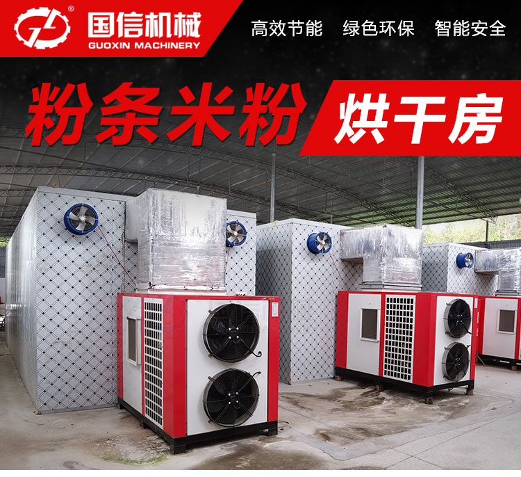 Guoxin Heat Pump Energy Saving Vermicelli Noodle Drying Room Fast Glutinous Rice Powder Dryer Hangmian Drying Box