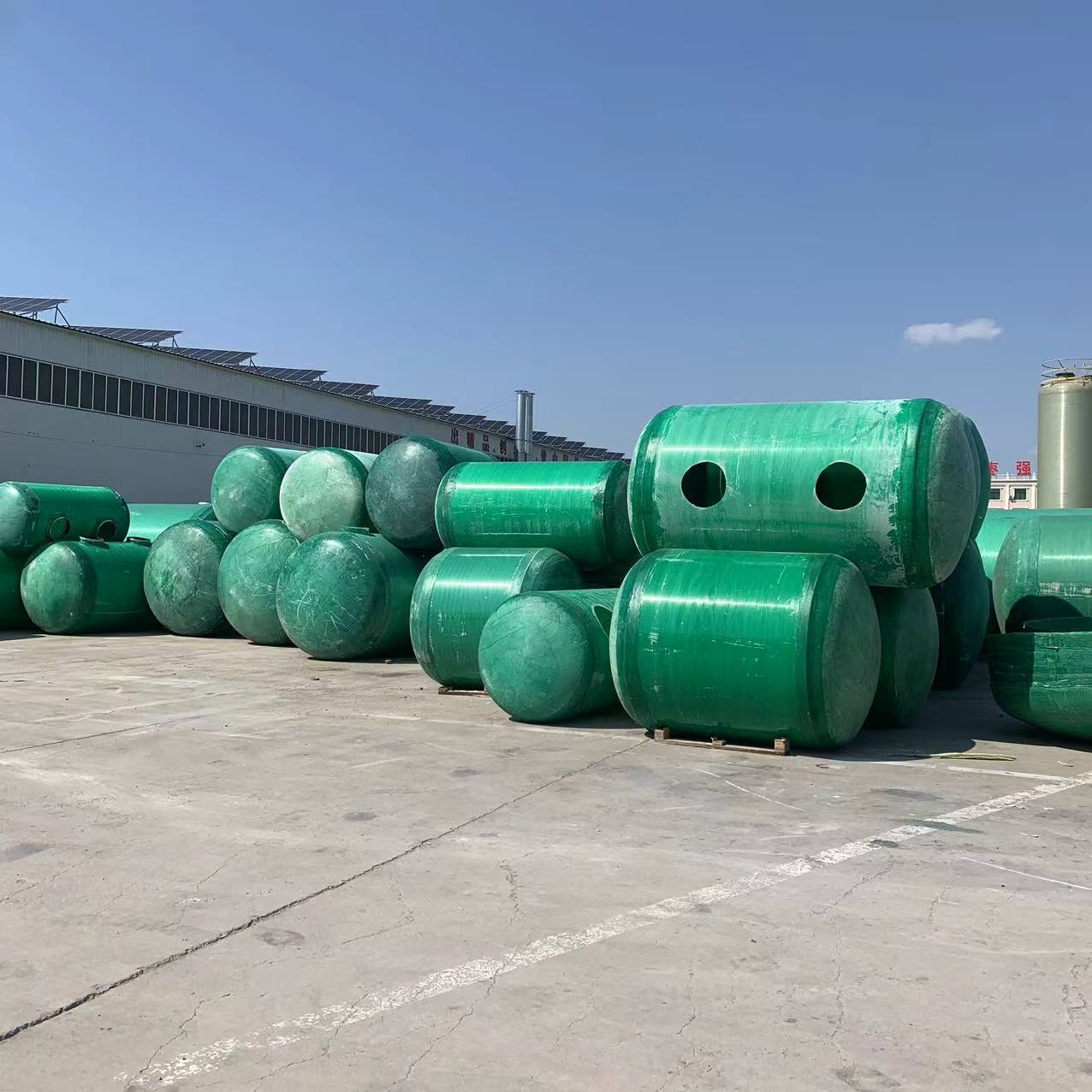 Zhanrui fiberglass septic tank production fiberglass storage tank anti-corrosion sedimentation tank Cesspit