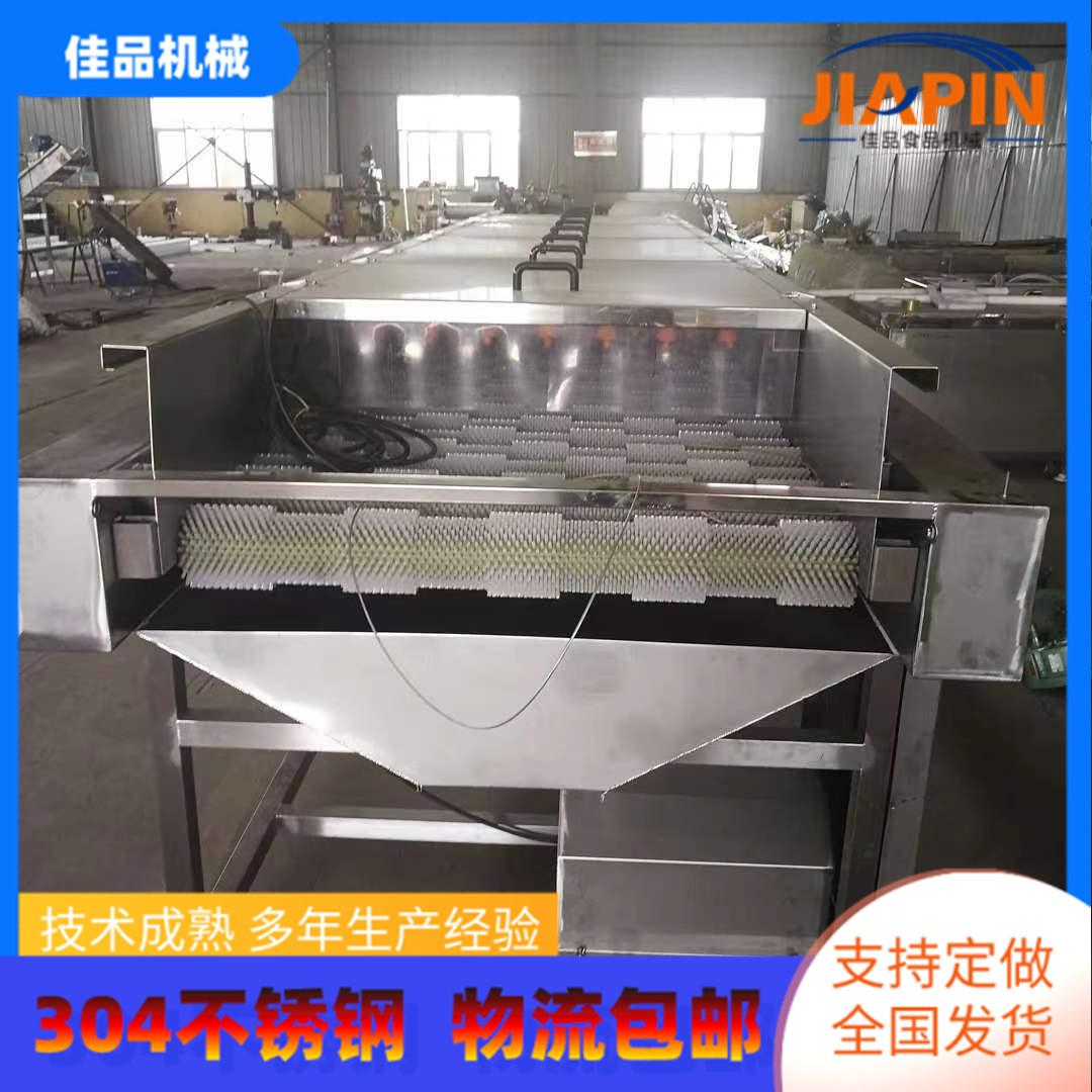 Jia brand fruit cleaning equipment: jujube, mango, dragon fruit, and potato cleaning machine, 6m parallel roller cleaning machine