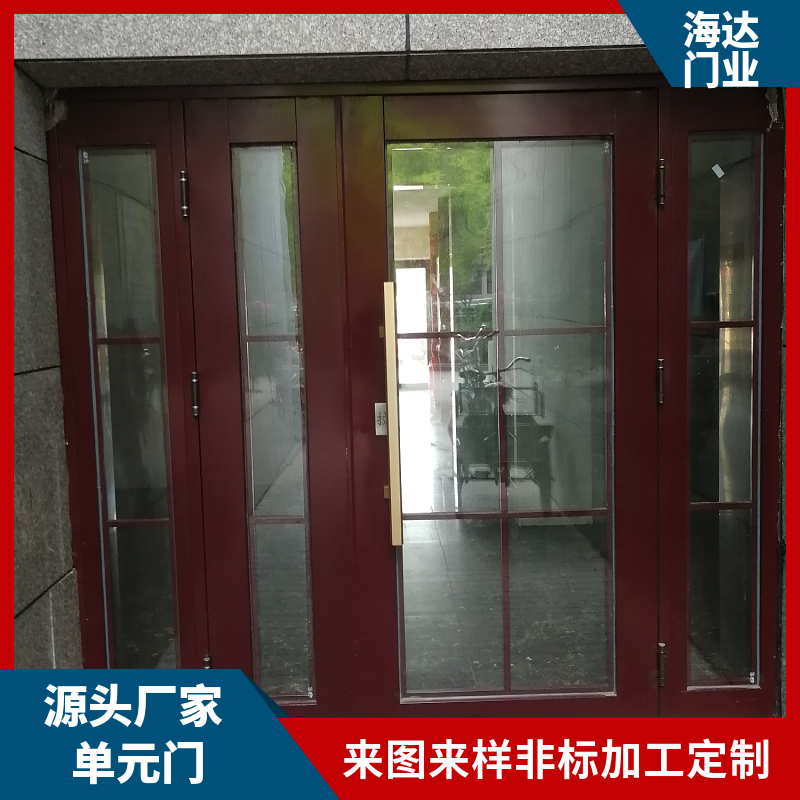 Haida Door Industry Home Entrance Door Unit Apartment Burglary Door Single Opening Corridor Horizontal Opening