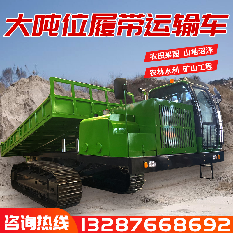 Lifting 30t crawler truck Large mine residue transport Dump truck Steel chain Parthenocissus