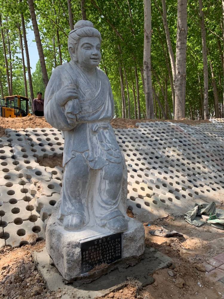 景观古代人物雕刻 石雕观音雕像 法制学校雕塑 厂家有现货