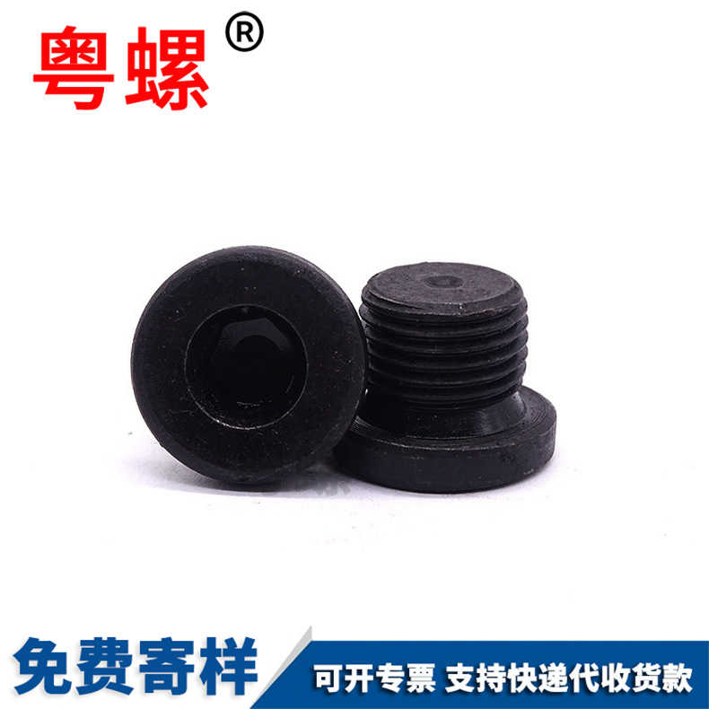 Hexagon socket screw bolt oil plug oxidation blackened oil tank drain plug M10 M12