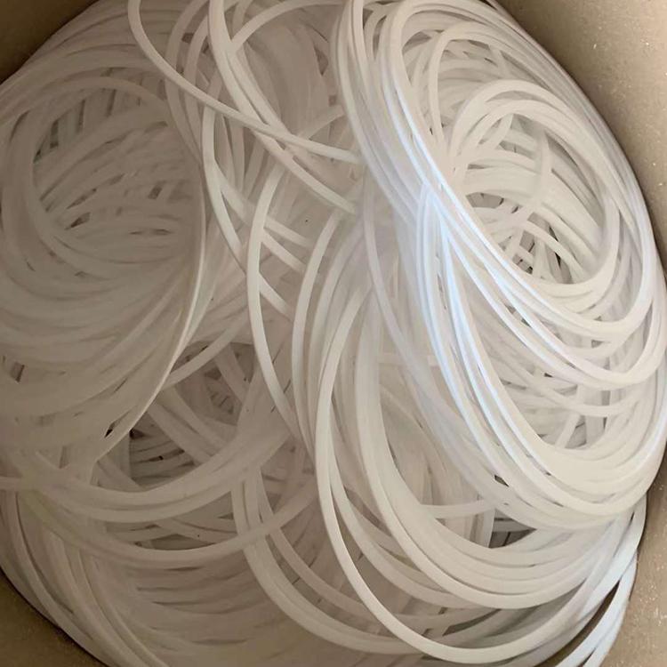 Zhongke Teflon retaining ring PTFE gasket, white high-temperature resistant PTFE sealing element, non-standard customization