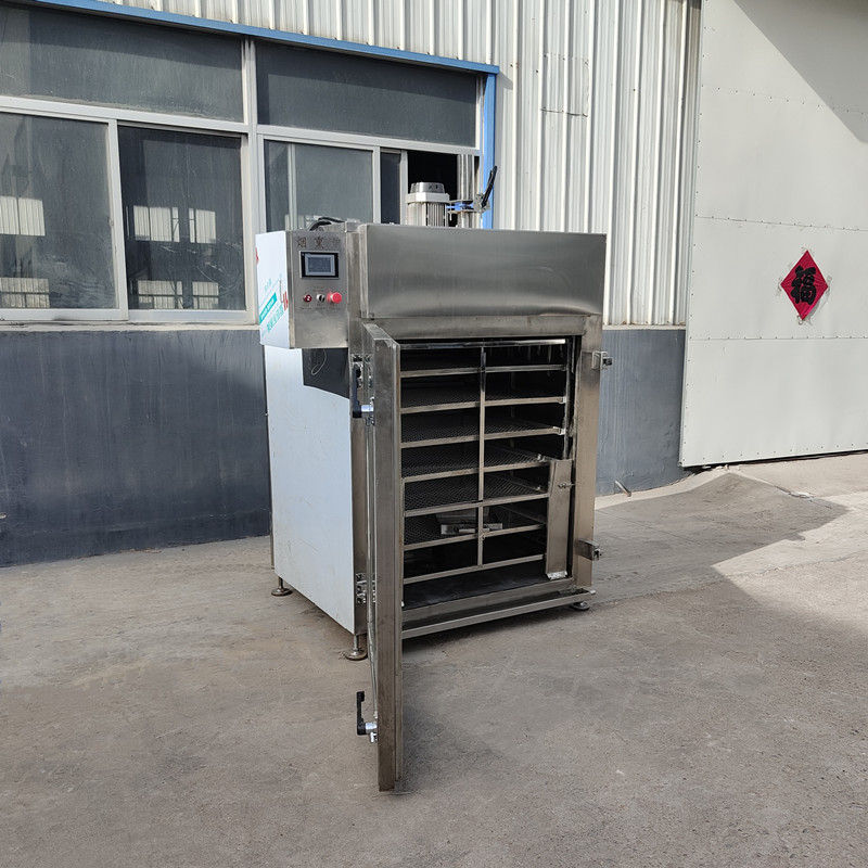 Manufacturer's direct electric heating soybean products fumigation furnace, stainless steel pig's hoof candy fumigation machine, fully automatic seafood drying machine