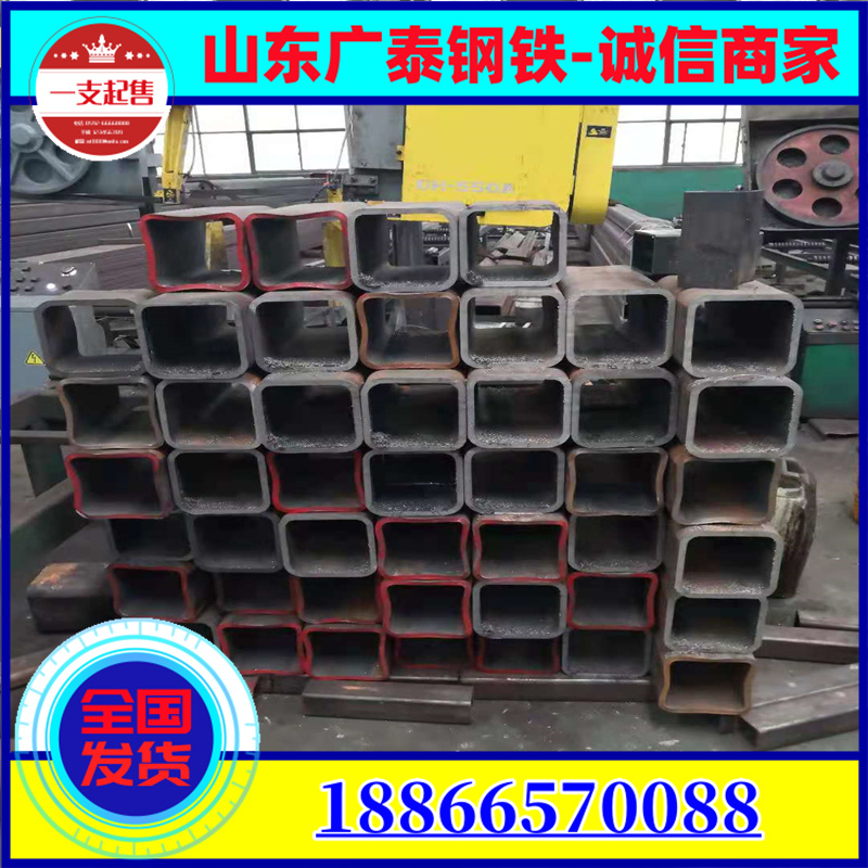 High temperature resistant right angle square tube Q345R seamless square tube high-pressure boiler square tube large diameter thick wall flat tube