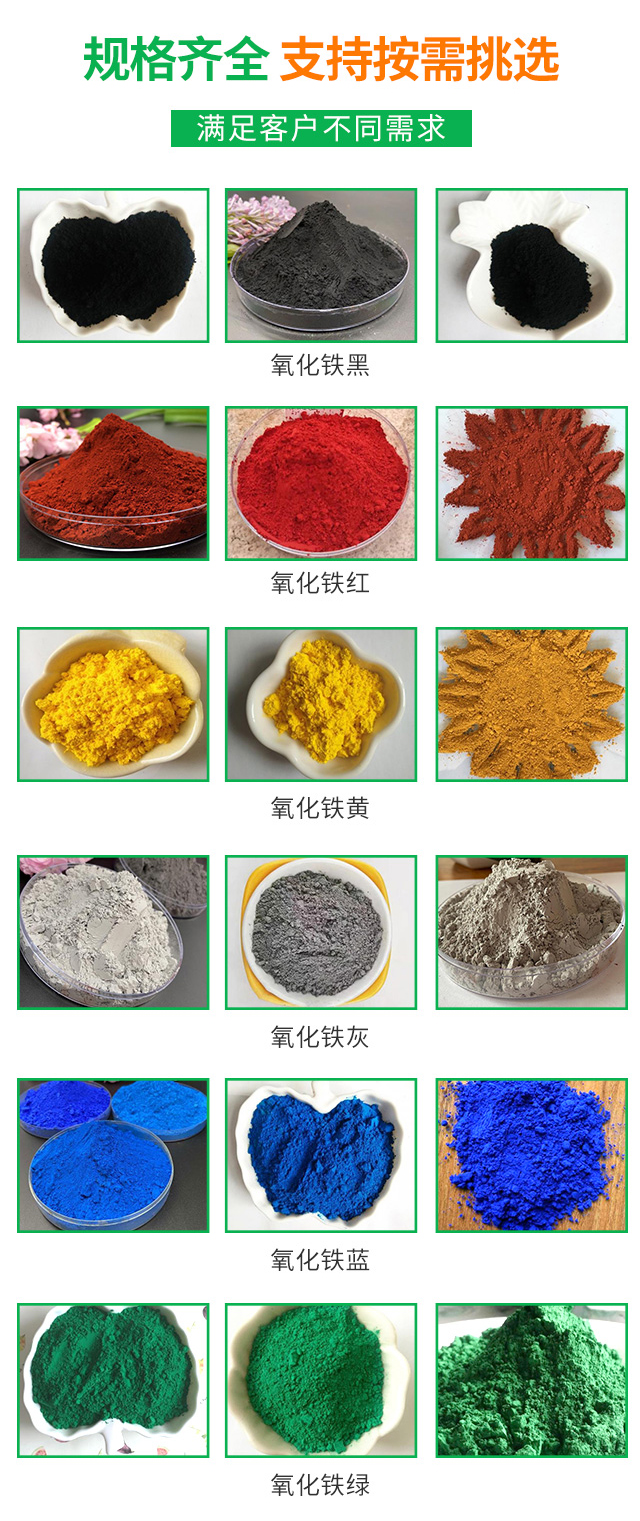 Building materials, coatings, paints, rubber and plastics - Iron oxide red pigments with strong coloring power and stable color