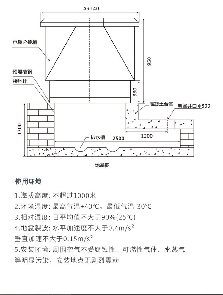 10KV outdoor DFW-12 one in two out cable branch box and cable junction box for Changgao high-voltage power supply