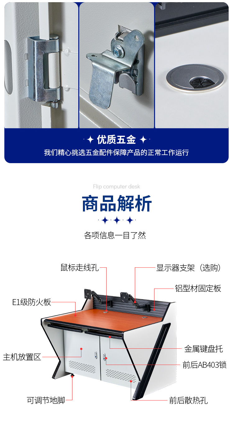 Zhongyue Bohua L-shaped Security Monitoring Platform Assembly Workbench Command Center Dispatch Desk Office Desk Customizable