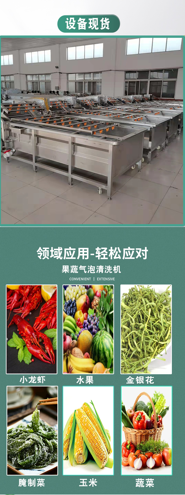 Multifunctional Fruit and Vegetable Cleaning Machine Spinach, Chrysanthemum, and Artemisia Bubble Cleaning Machine Customized Vegetable Washing Equipment