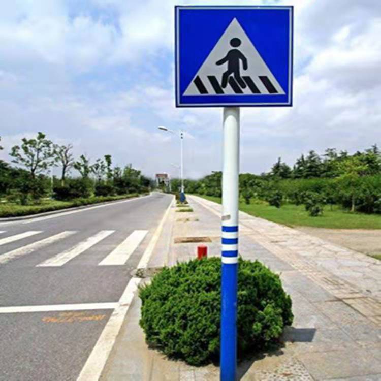 马路标志杆 安全提醒标牌杆 警示杆 悬臂型标杆