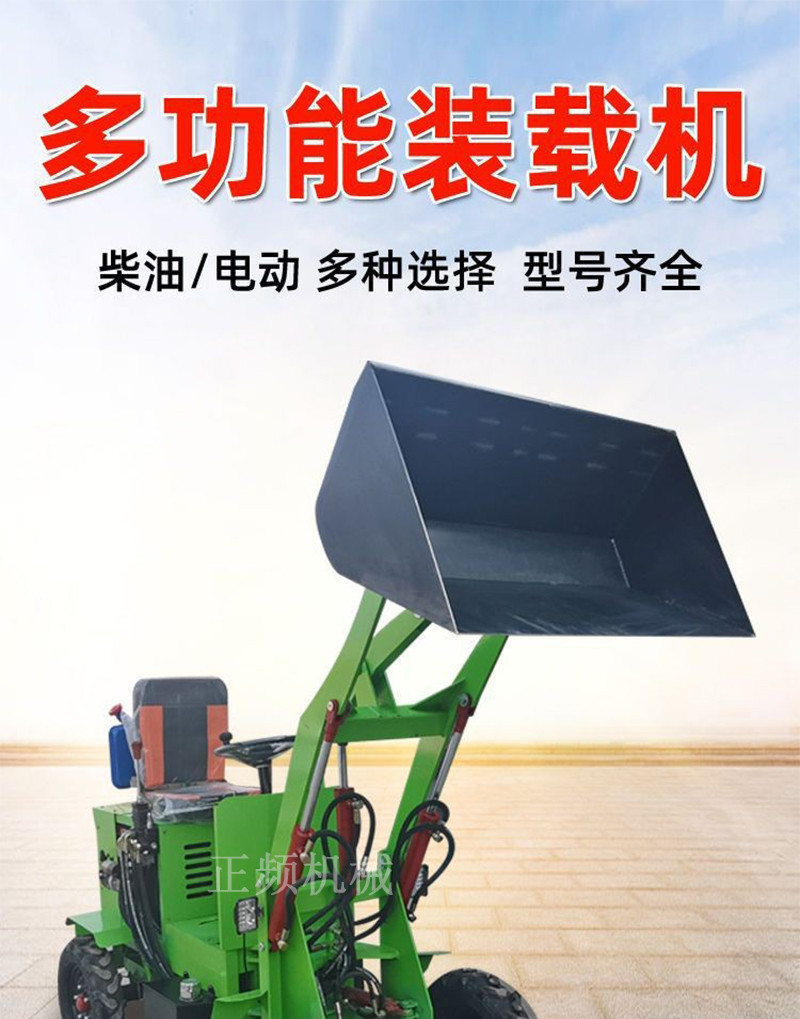 Engineering multi-functional construction project diesel four-wheel drive forklift small loader