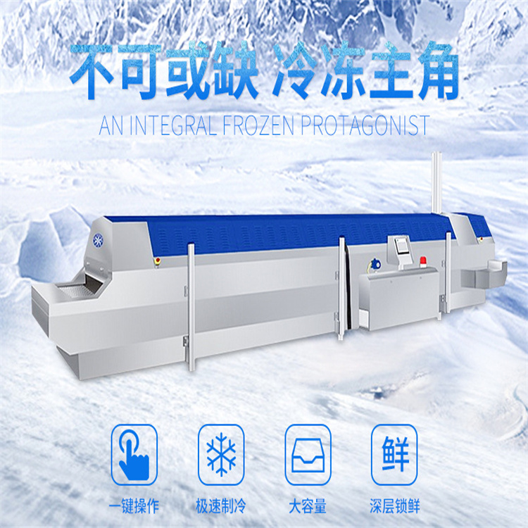 HY-65 Huayuan full-automatic meat slice quick freezing equipment Prawn quick freezer Metapenaeus ensis instant freezing equipment