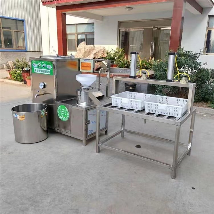 Gypsum bean curd machine Large steam stainless steel bean curd processing equipment Commercial soybean milk bean curd jelly served with sauce machine