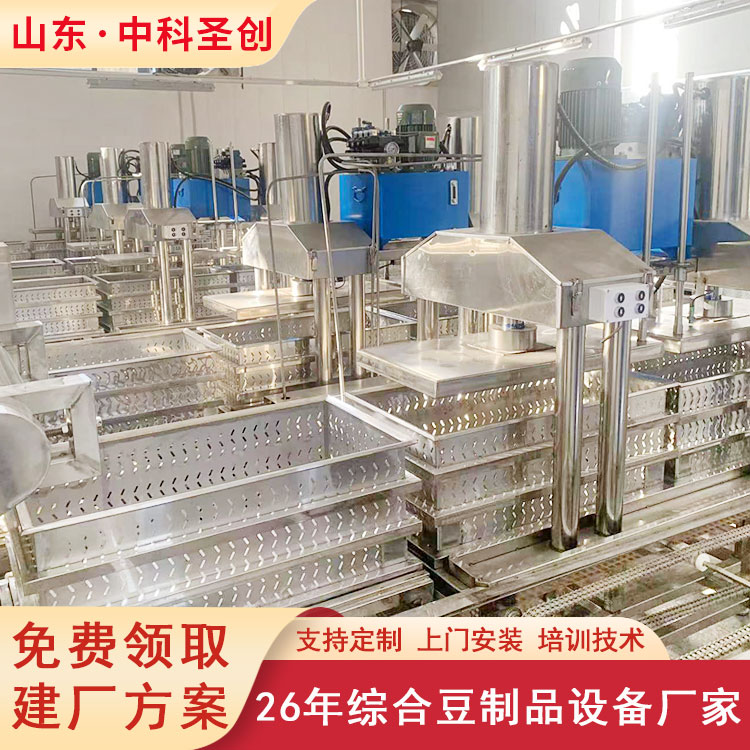 Installation and teaching technology of large-scale bean curd machine production line in a fully automated commercial rural bean product factory