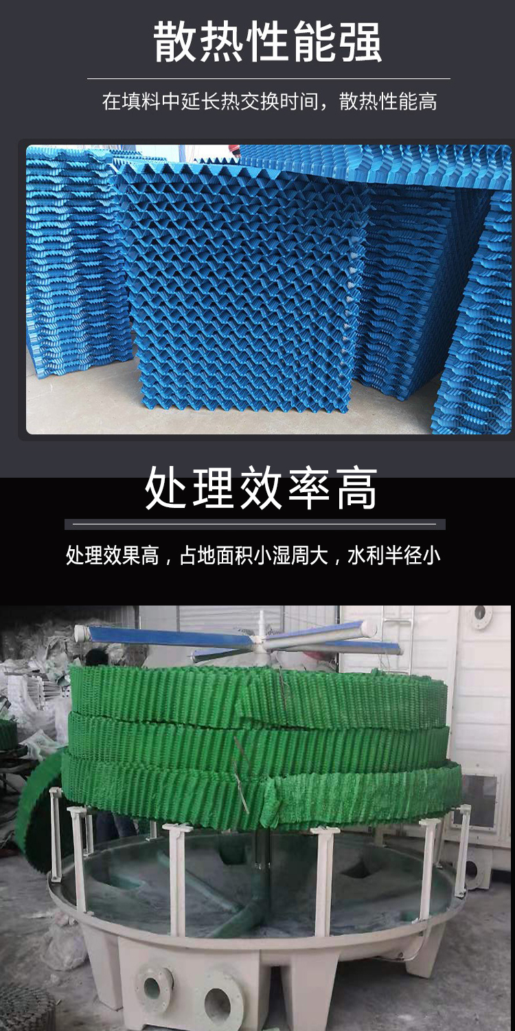 Cooling Tower Filler S-wave Honeycomb PP Filler Specification and Model Hongzhao Manufacturer's Oblique Pipe Filler