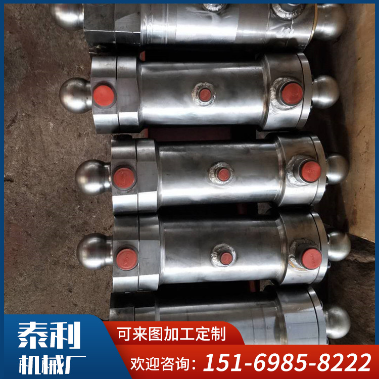 The oil cylinder manufacturer specializes in producing stainless steel accessories for pump trucks. 80/90 hydraulic cylinders with large displacement