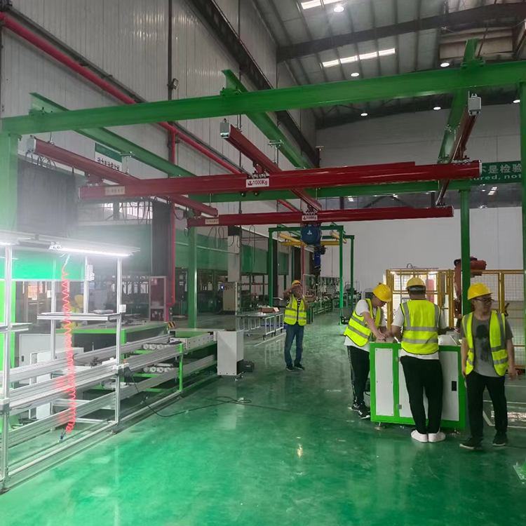 KBK single beam crane workshop workshop assembly line light combination type 2 ton flexible crane