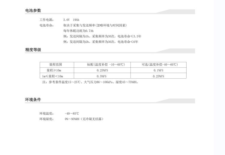 Imported intelligent wireless liquid level transmitter equipped with NB IoT module