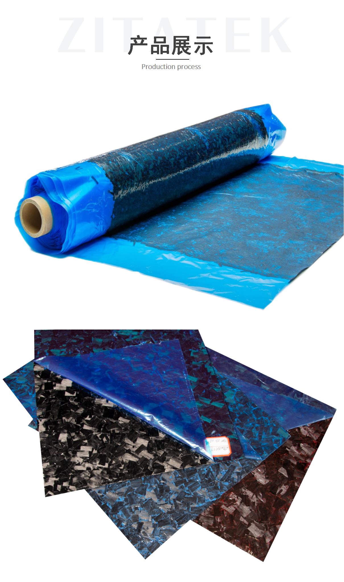 Manufacturer of forged textured carbon fiber SMC sheet, short cut carbon fiber prepreg molding material, automotive modification
