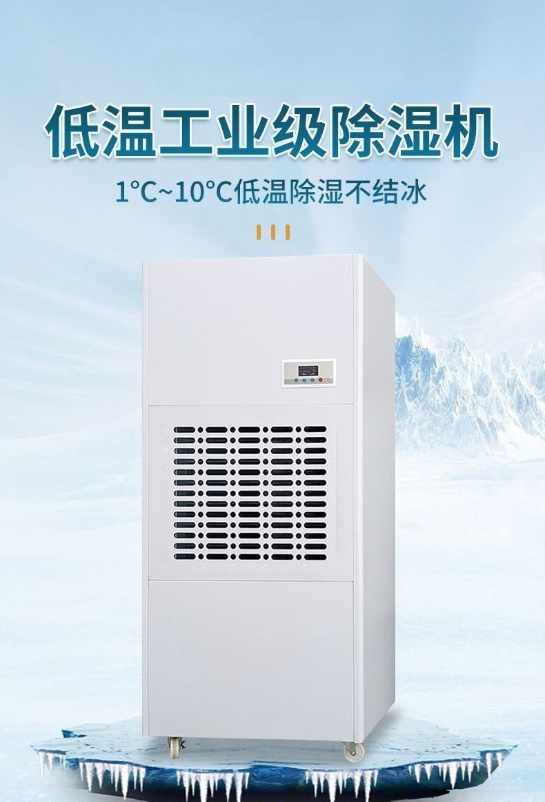 Low temperature resistant dehumidifier, food, fruits, vegetables, flowers, cold storage, low-temperature workshop, high-power industrial dehumidifier, Ruiwang