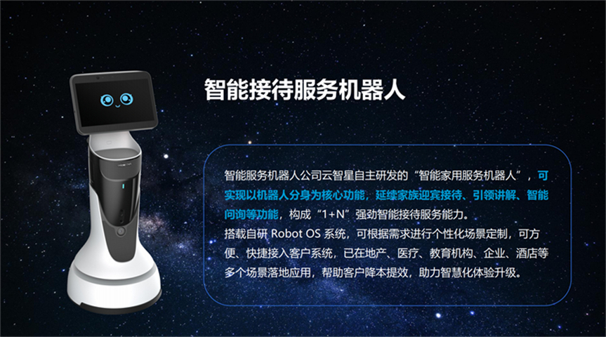 Company welcome interactive reception front desk intelligent service robot intelligent voice interaction customer service robot