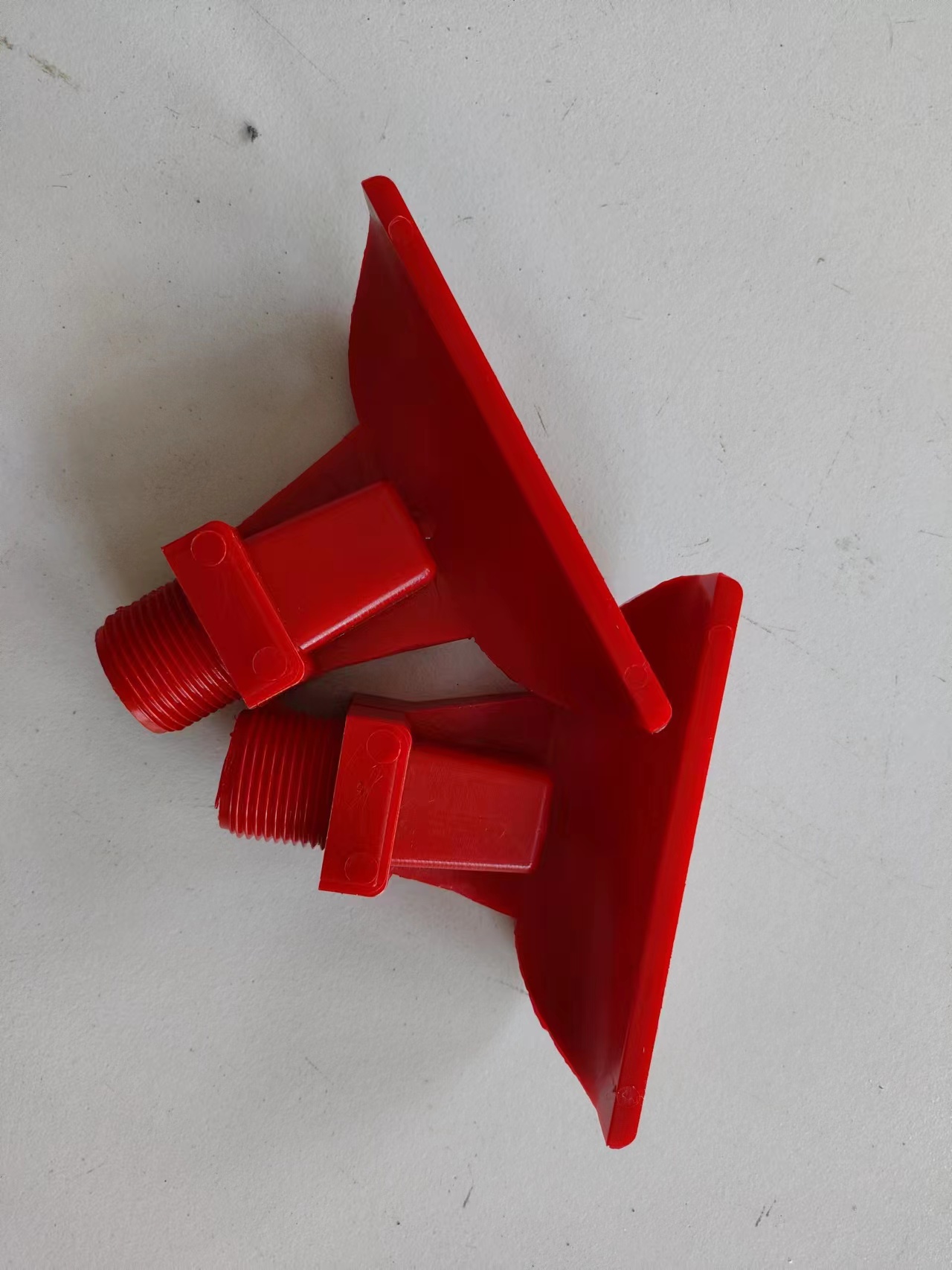 Red polyurethane spray nozzle coal washing accessories duck beak filter press accessories cow tendon water nozzle