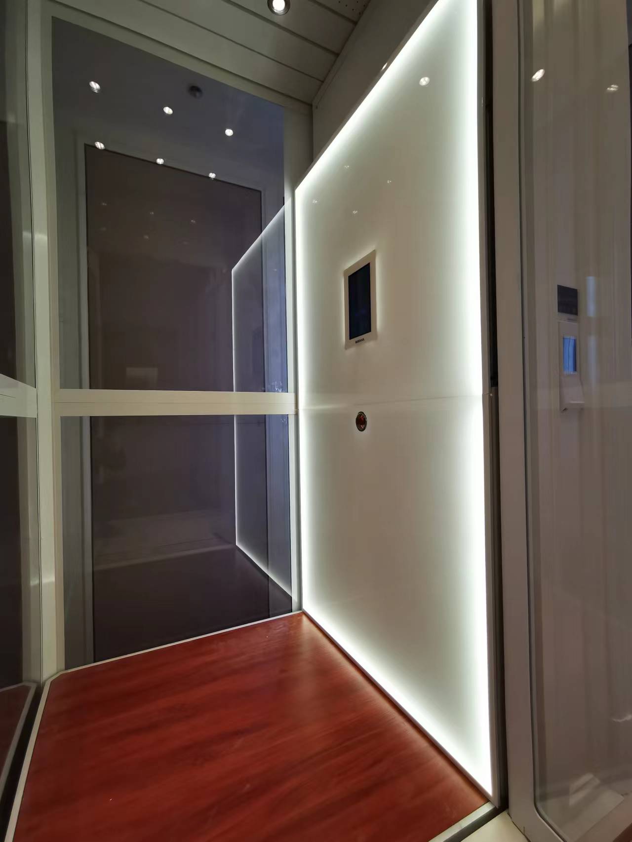 Intelligent screw type household elevator lighting customization, high background decoration, low noise, and fast speed