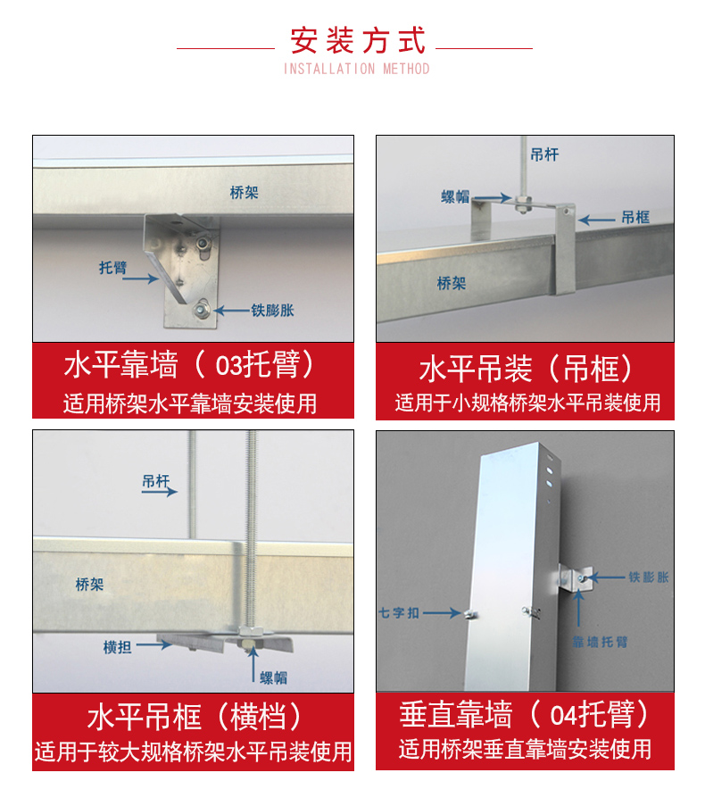 Fengtu Wiring 201/304/316 Stainless Steel Cable Tray Factory Trough Type Ladder Tray Type Specification Customization